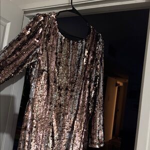 Dress the Population x RTR | Bronze Sequin Emery Dress size 10